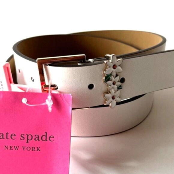 Kate Spade 32MM Daisy Loop Belt- Pink Shadow main image 4
